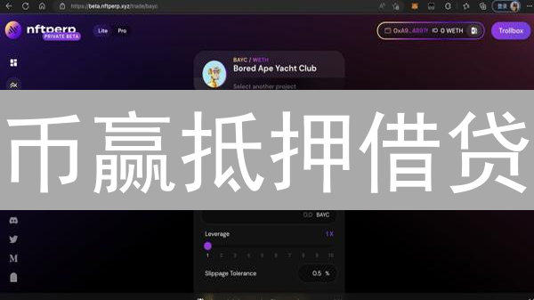币赢抵押借贷：让你的加密货币不再“躺平”，流动生金！