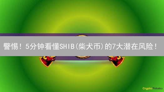警惕！5分钟看懂SHIB(柴犬币)的7大潜在风险！